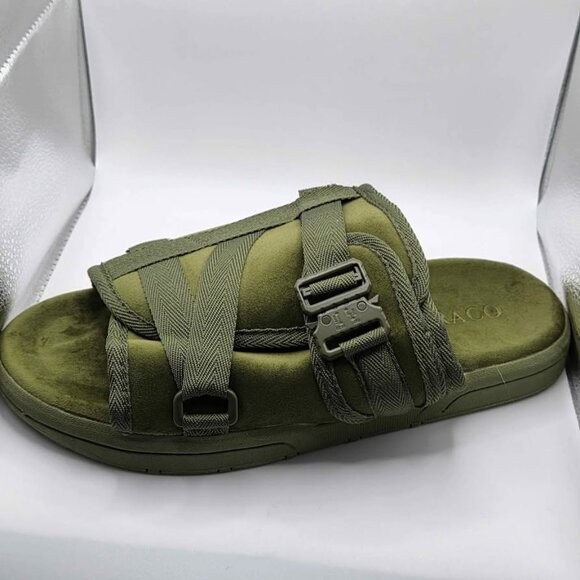 New DRACO Olive Green Slides, Size 11-12 Men's Sandals - Picture 4 of 8